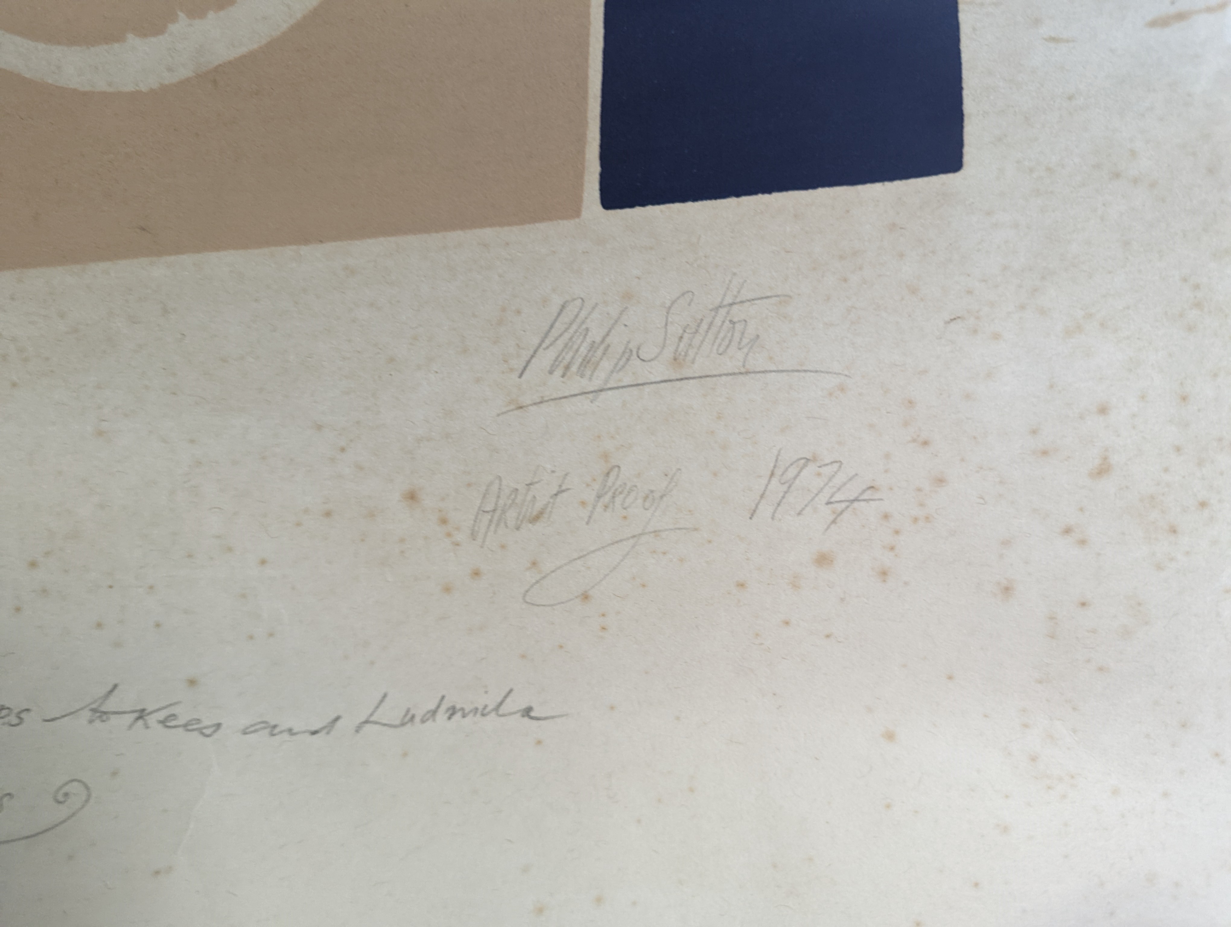 Philip Sutton, two lithographs, artists proofs, 56x60cm